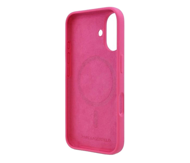 Karl Lagerfeld Silicone Choupette Head Print do iPhone 16 fuksja - 1278264 - zdjęcie 5